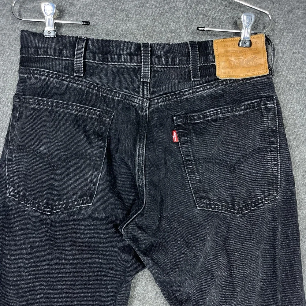 Levis 517 Premium Jeans Mens 30x32 Black Western Cowboy Boot Cut Rodeo